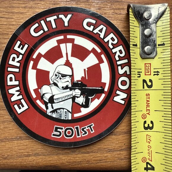 RARE 501st Legion Star Wars Stormtrooper Darth Vader's Army Red Black Sticker - Picture 2 of 2